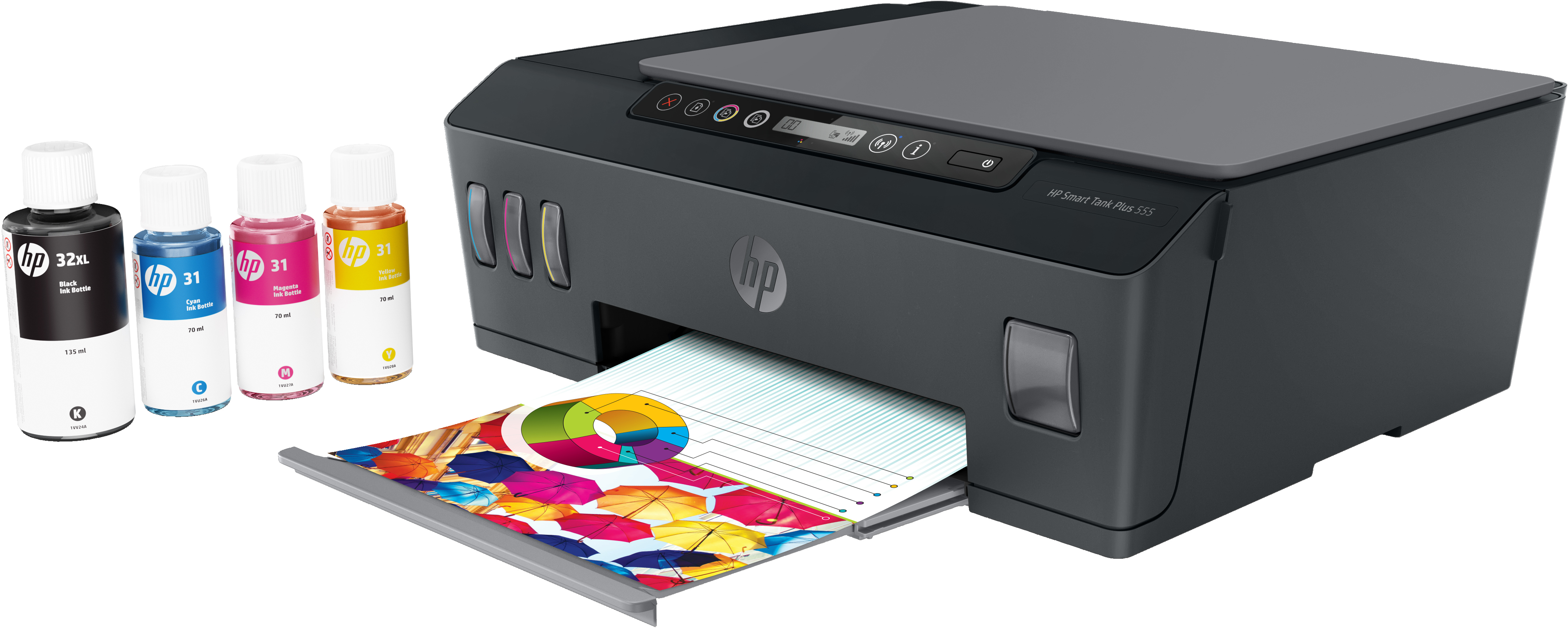 HP Smart Tank Plus 555 All-in-One - Multifunktionsdrucker - Farbe - Tintenstrahl - nachfüllbar - Legal (216 x 356 mm)