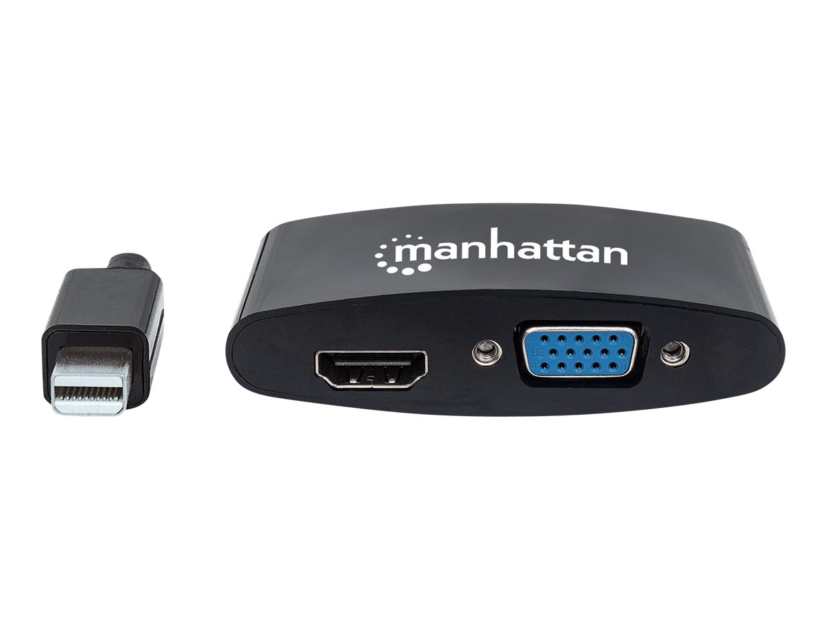 Manhattan Mini DisplayPort 1.2 to HDMI or VGA Adapter Cable (2-in-1)