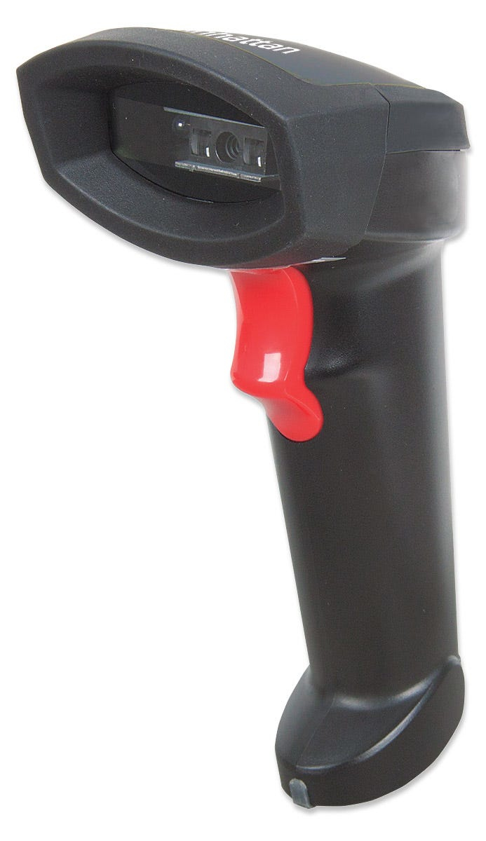 Manhattan Rugged Wireless Linear CCD Handheld Barcode Scanner, Bluetooth, 500mm Scan Depth, up to 80m effective range (line of sight)