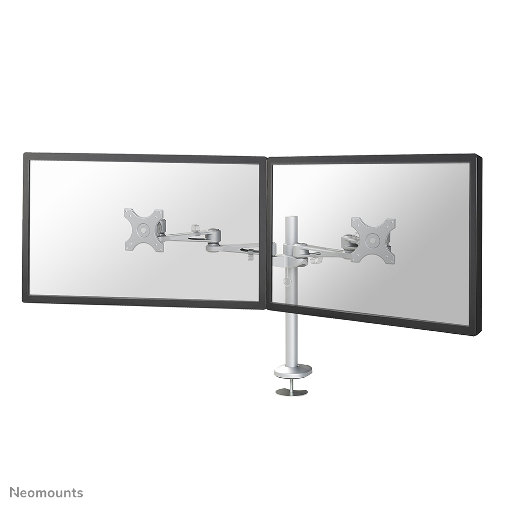 Neomounts by Newstar FPMA-D935DG - Befestigungskit - full-motion - für 2 LCD-Displays - Silber - Bildschirmgröße: 25.4-69 cm (10"-27")