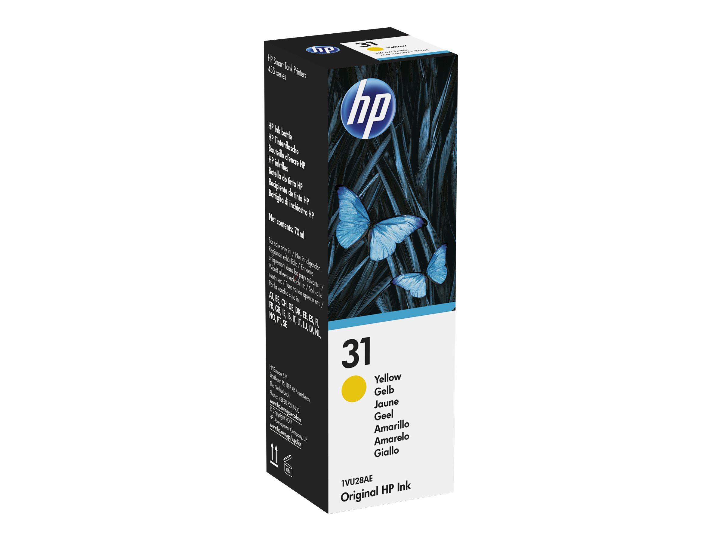 HP 31 - 70 ml - Gelb - Original - Nachfülltinte