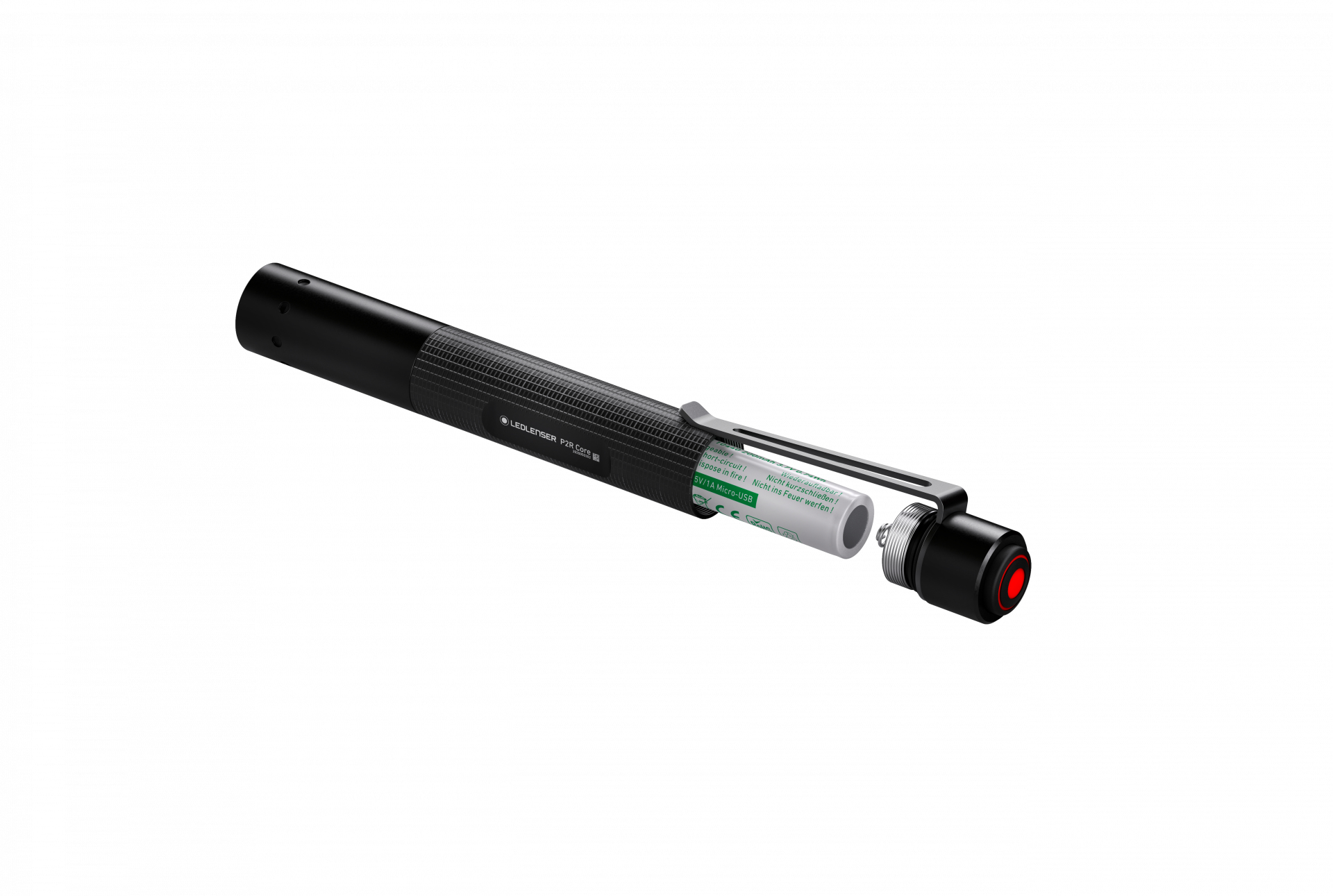 LED Lenser P2R Core - Schlüsselanhänger-Blinklicht - Schwarz - IPX4 - LED - 65 lm - 65 m