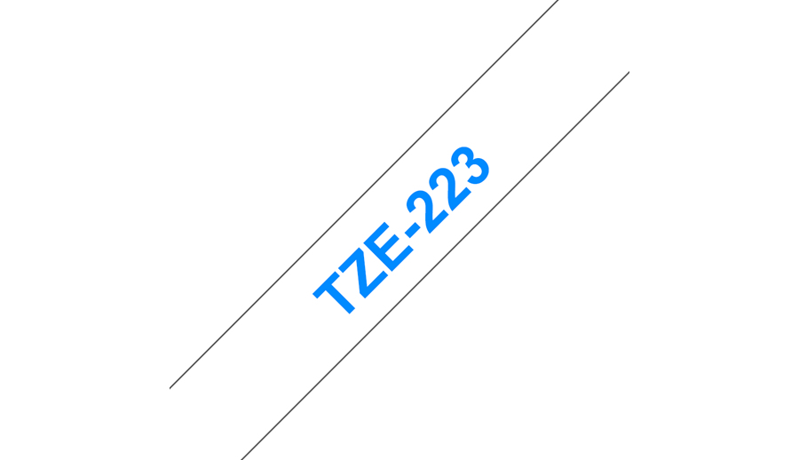 Brother TZe-223 - Blau auf weiß - Rolle (0,9 cm x 8 m)