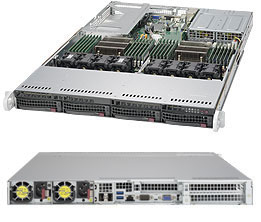 Supermicro SuperServer 6018U-TRTP+ - Server - Rack-Montage - 1U - zweiweg - keine CPU - RAM 0 GB - SATA - Hot-Swap 8.9 cm (3.5")