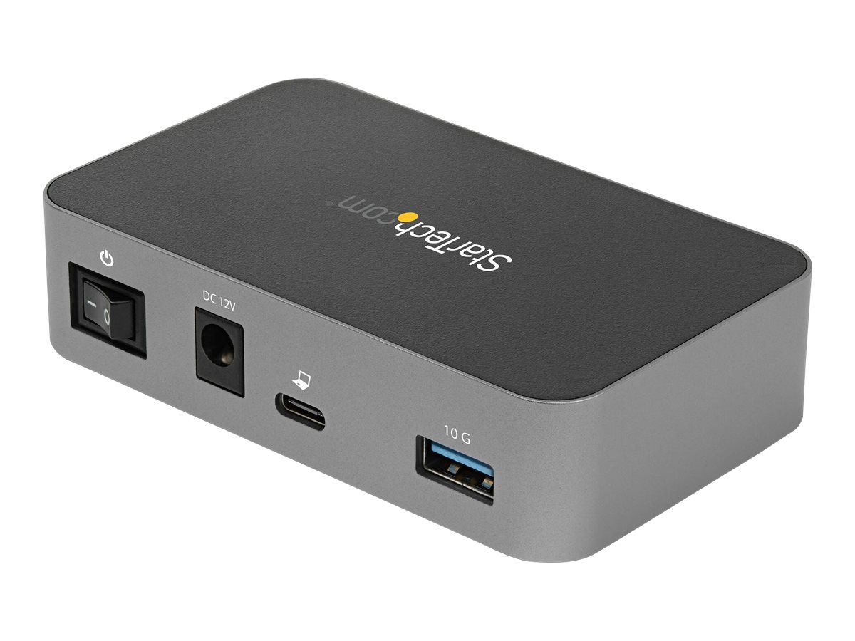 StarTech.com HB31C4AS 4-Port-USB-C-Hub (10 Gbit/s, USB 3.1, 4X USB-A, 1m Hostkabel, powered, mit Netzteil)