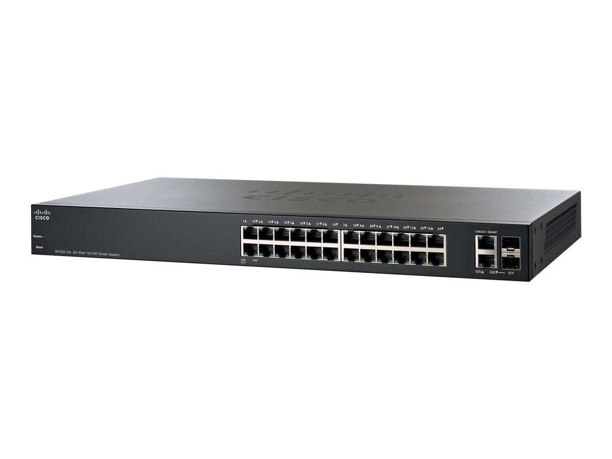 Cisco 220 Series SF220-24 - Switch - managed