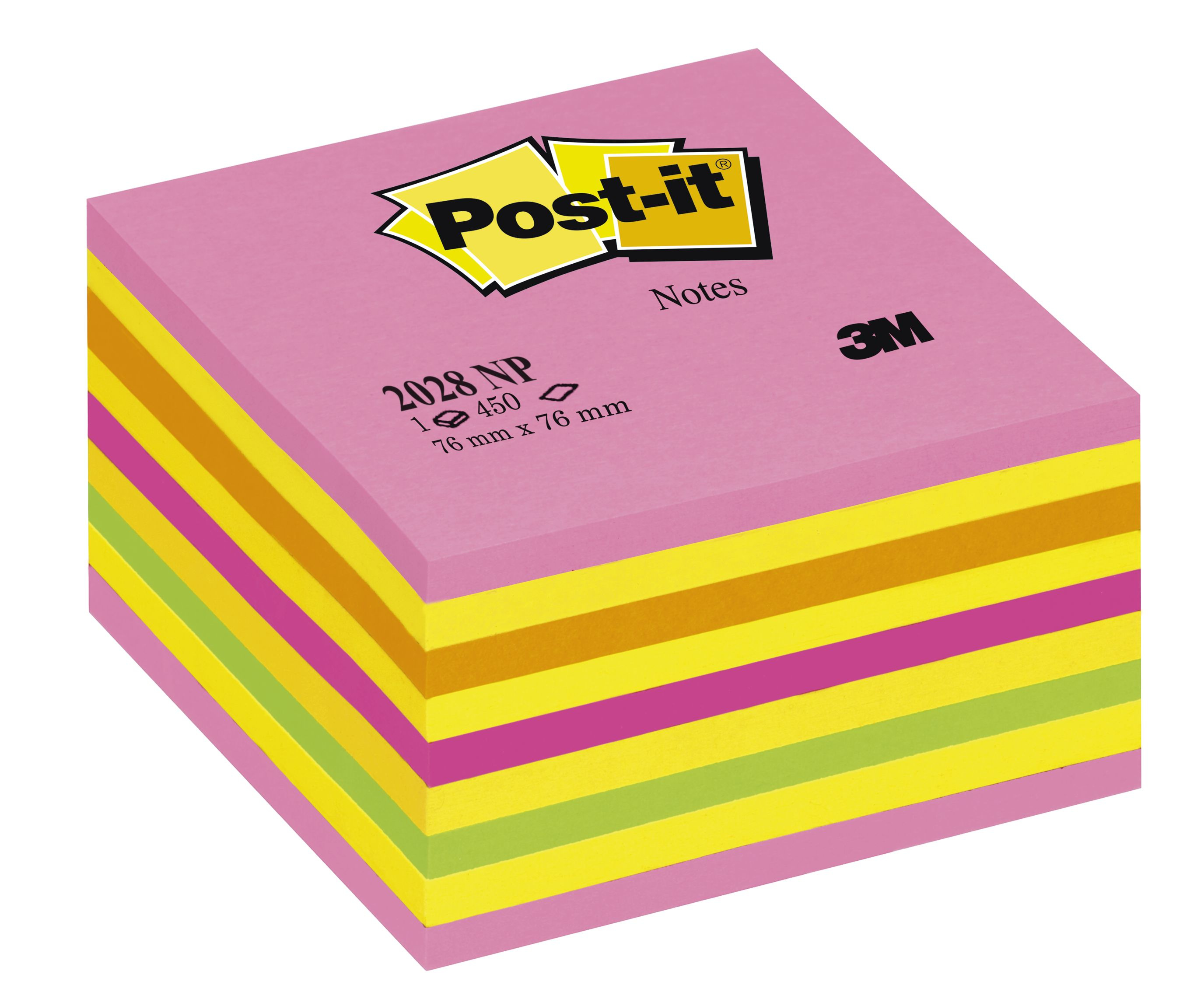 3M Post-It Würfel 2028NP - Mehrfarbig