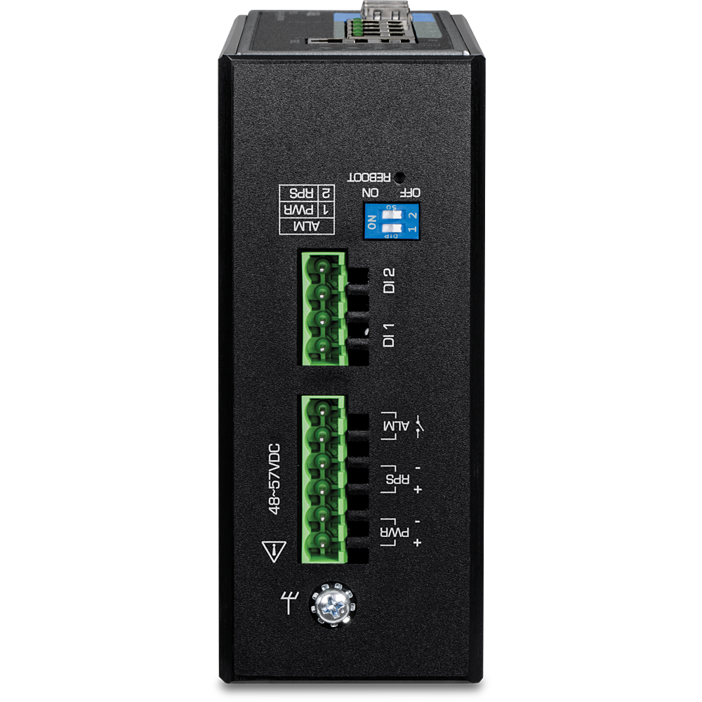 12913854000 TRENDnet TI-BG62i 6 Port DIN-Rail Switch Industrial Gigabit L2+ Managed PoE++