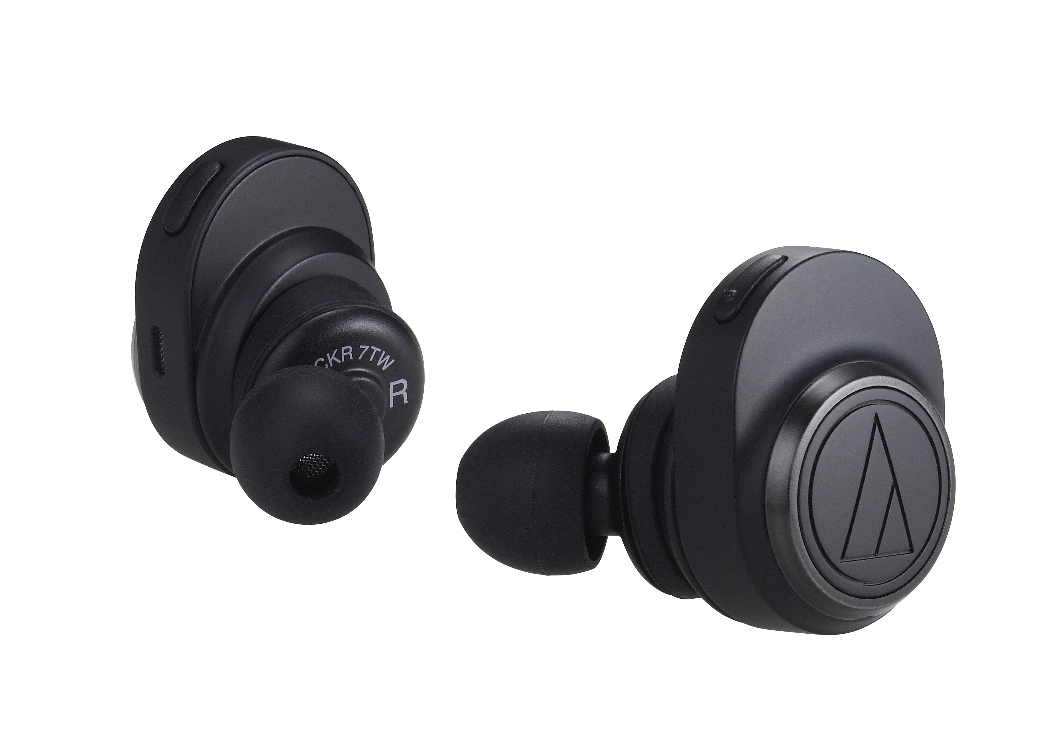 Audio-Technica ATH-CKR7TW - Kopfhörer - im Ohr - Schwarz - Binaural - Kabellos - Mikro-USB