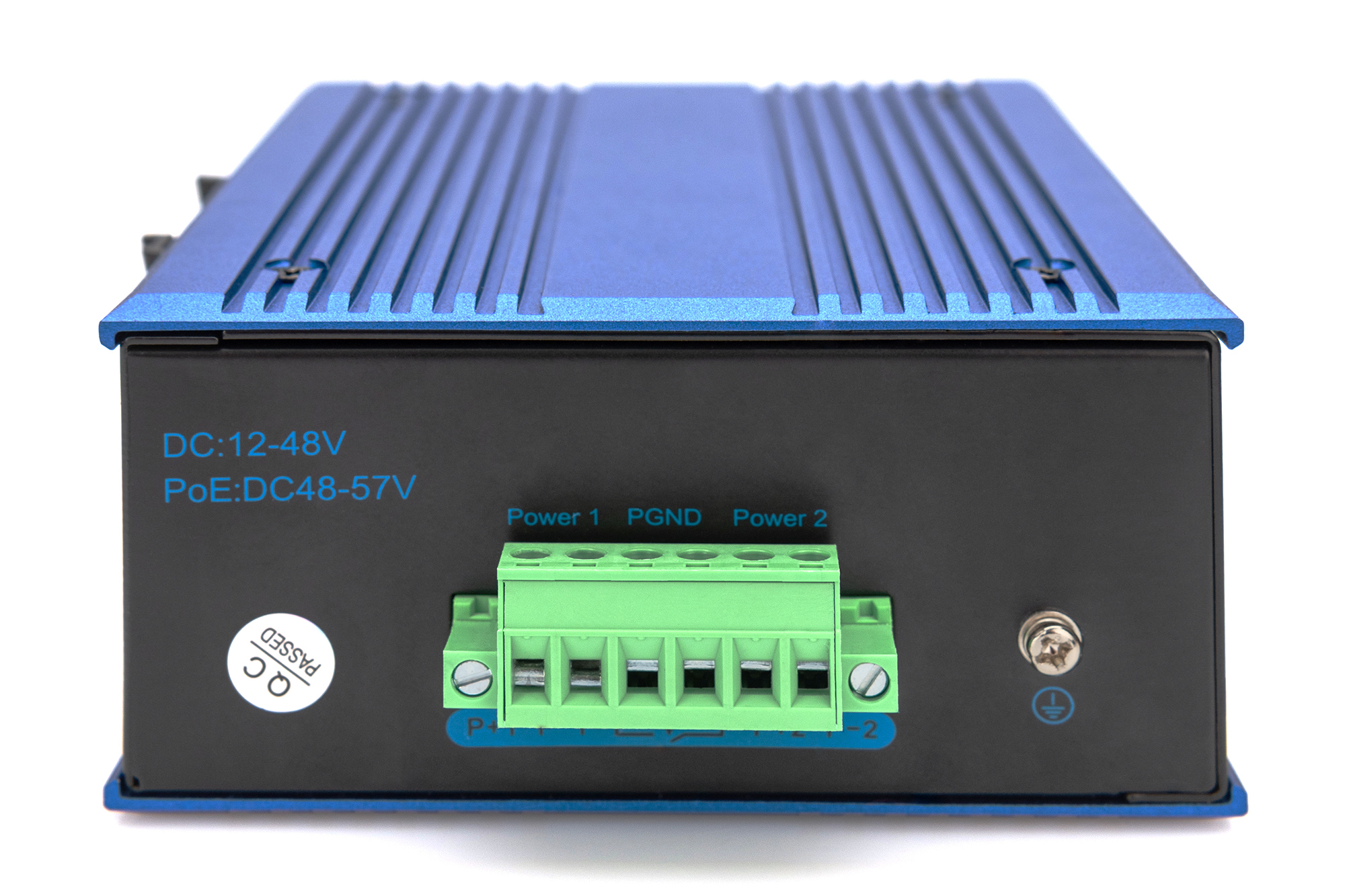 DIGITUS 8 Port Fast Ethernet Netzwerk Switch, Industrial, Unmanaged, 1 SFP Uplink