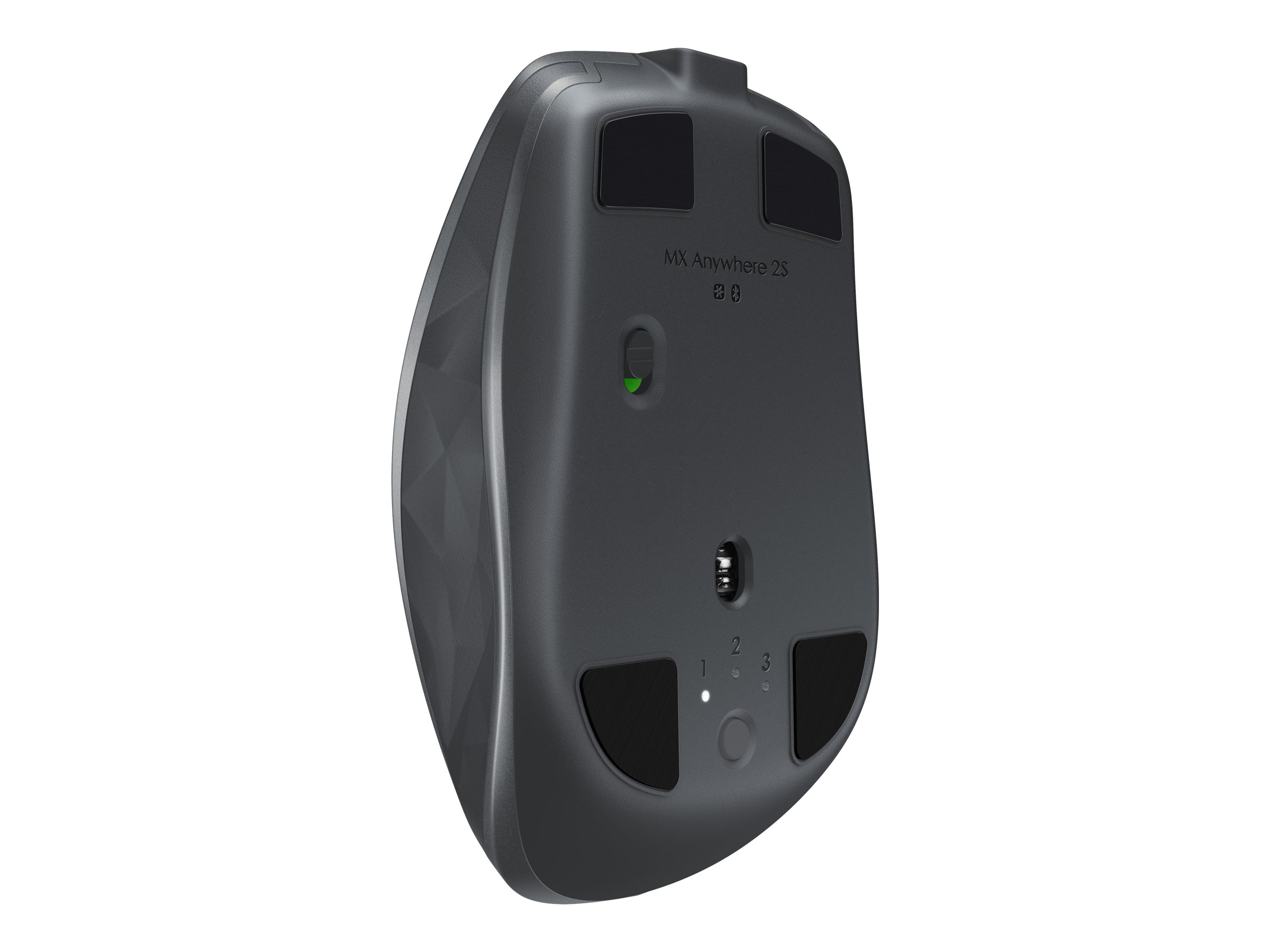 Logitech MX Anywhere 2S - Maus - Laser - 7 Tasten - kabellos - Bluetooth, 2.4 GHz - kabelloser Empfänger (USB)