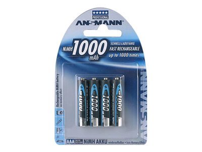 Ansmann Micro - Batterie 4 x AAA - NiMH - (wiederaufladbar)