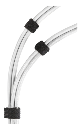 Deltaco Hook and loop fastener cable ties width 20mm 5m black