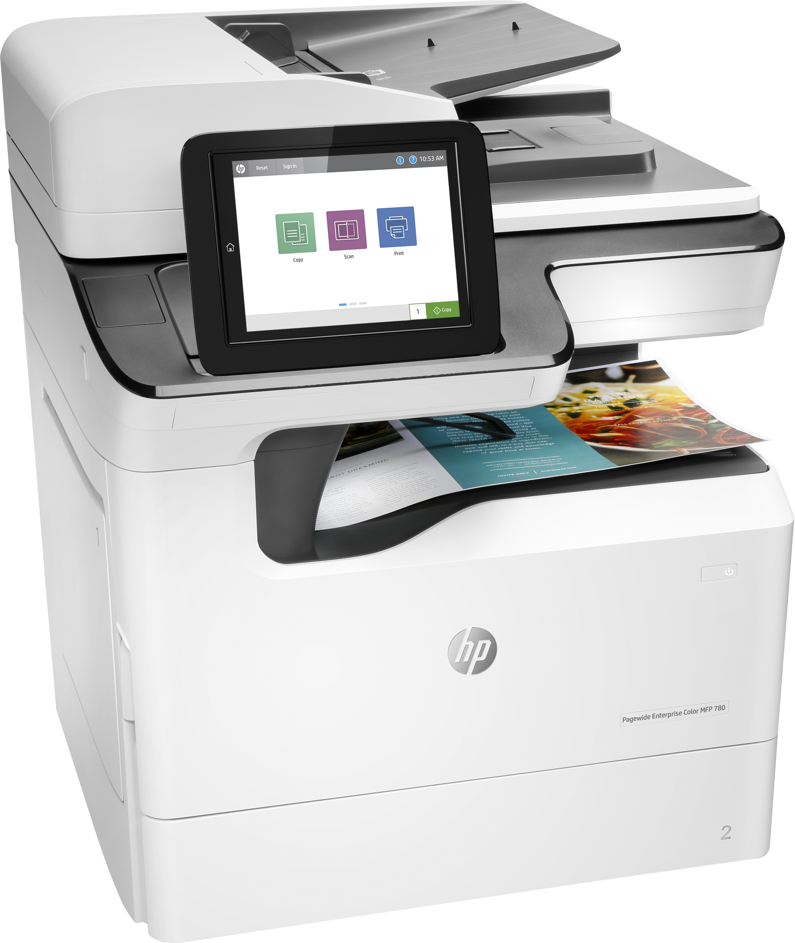 HP PageWide Enterprise Color MFP 780dn - Multifunktionsdrucker - Farbe - seitenbreite Palette - 297 x 432 mm (Original)