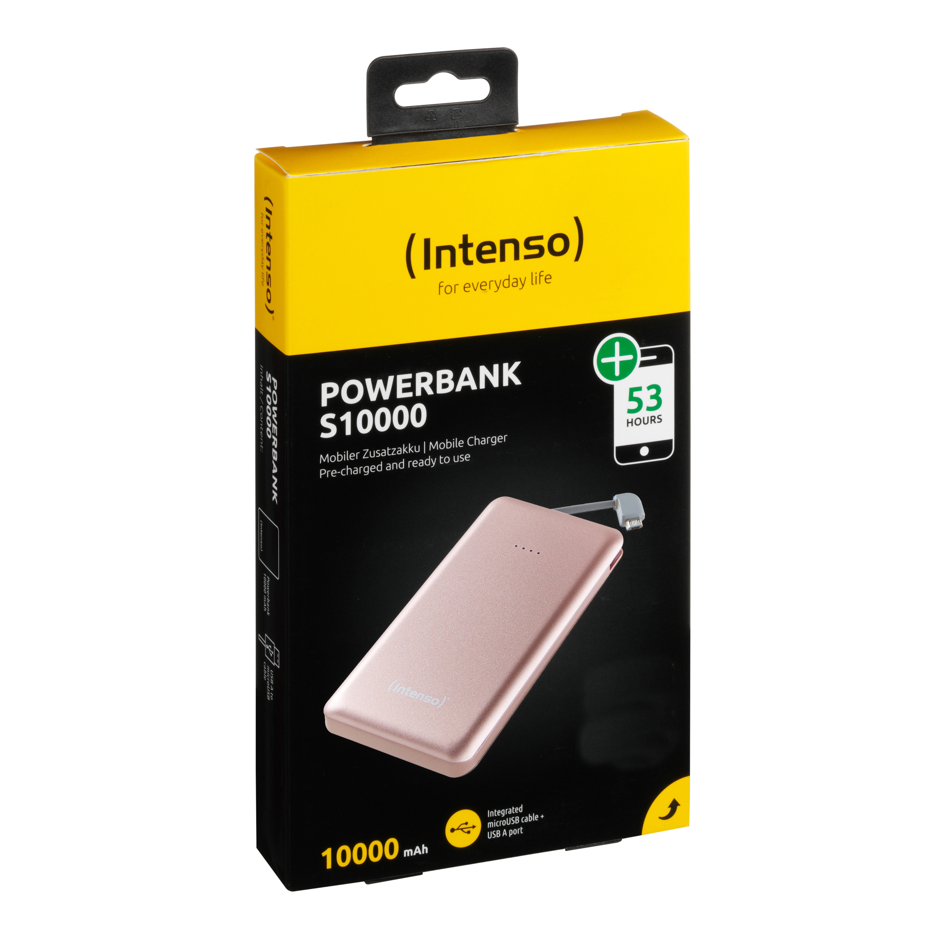 Intenso Powerbank Slim S10000 - Powerbank - 10000 mAh - 2.1 A (USB)
