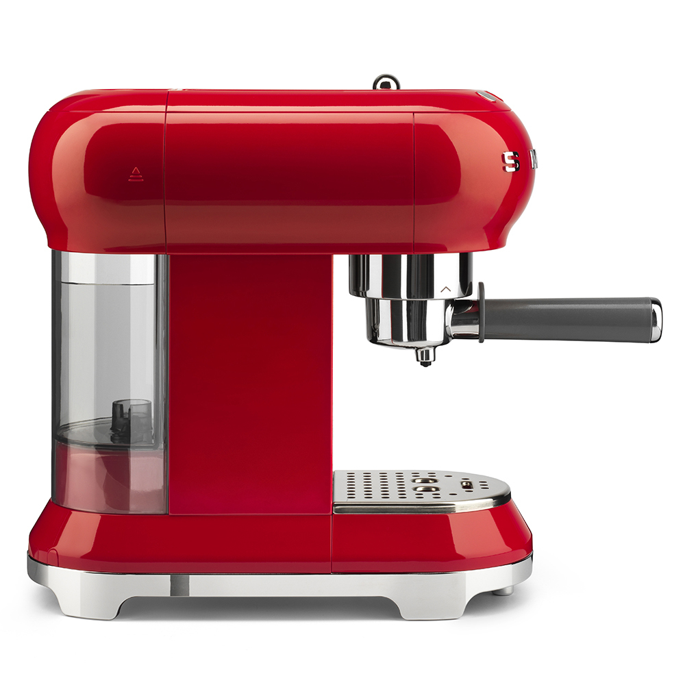 SMEG ECF01RDEU - Espressomaschine - 1 l - Gemahlener Kaffee - 1350 W - Rot