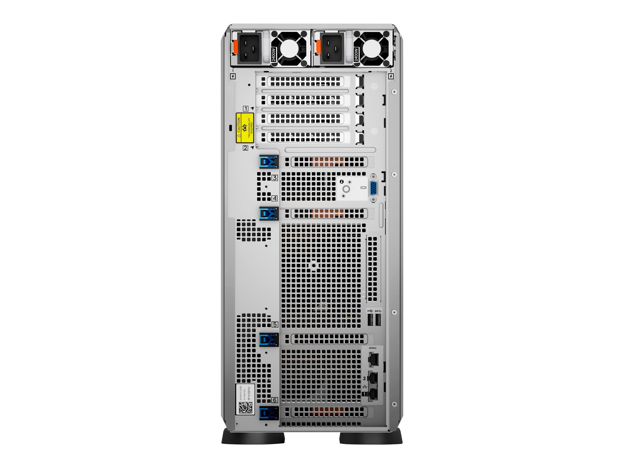 Dell PowerEdge T550 - Server - Tower - 5U - zweiweg - 1 x Xeon Silver 4310 / 2.1 GHz - RAM 16 GB - SAS - Hot-Swap 6.4 cm (2.5")