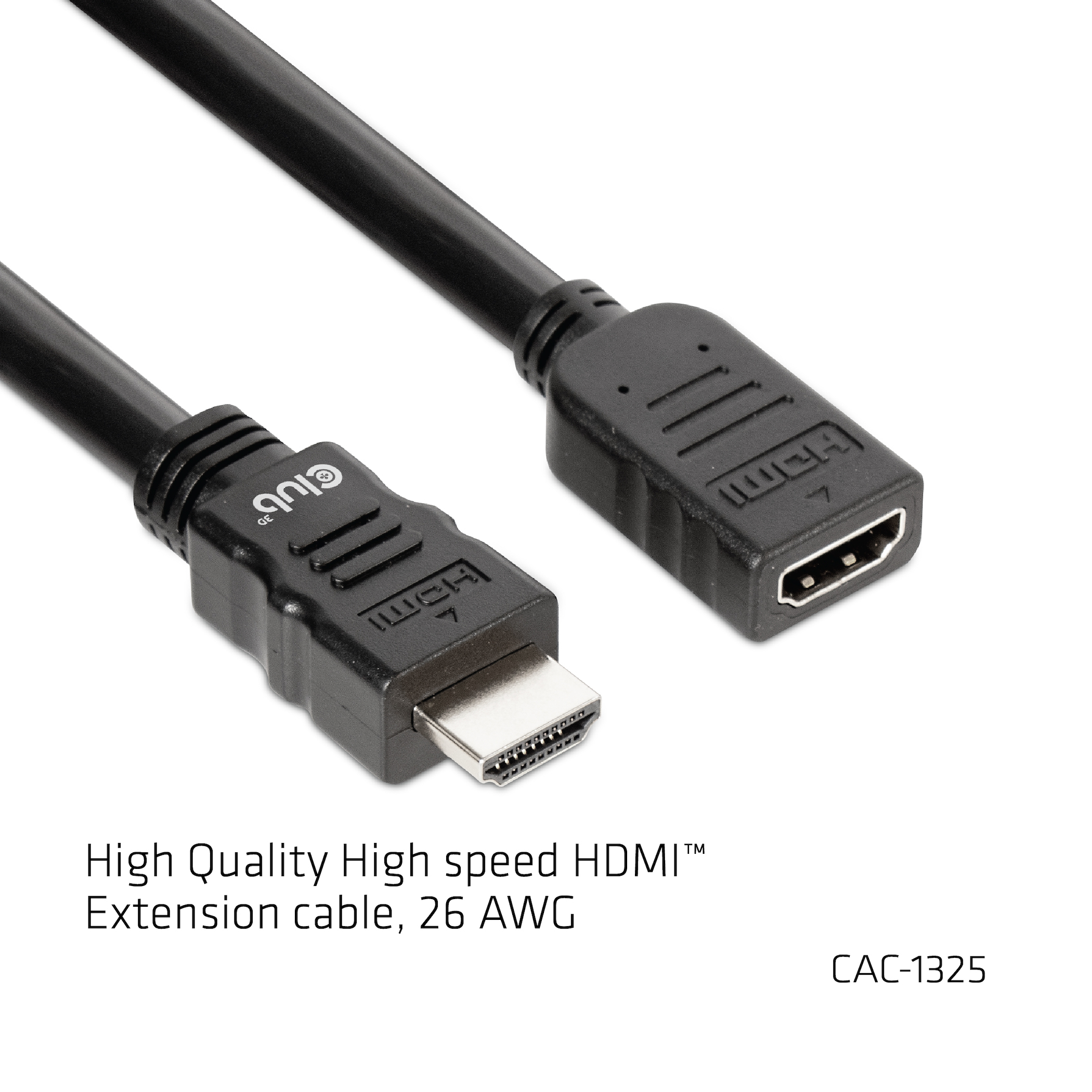 Club 3D HDMI-Verlängerungskabel - HDMI männlich zu HDMI weiblich