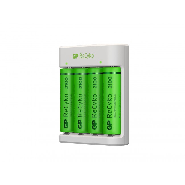 GP Battery GP ReCyko E411 - 8 Std. USB-Batterieladegerät - (für 4xAA/AAA)