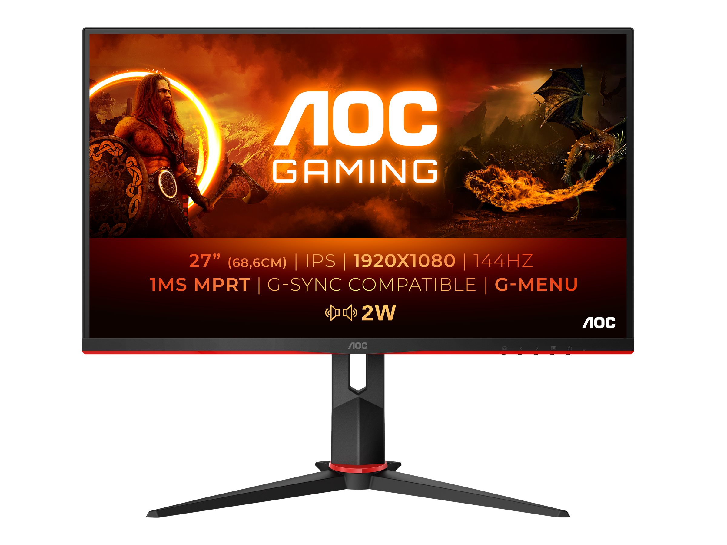 AOC Gaming 27G2AE/BK - LED-Monitor - Gaming - 69 cm (27")