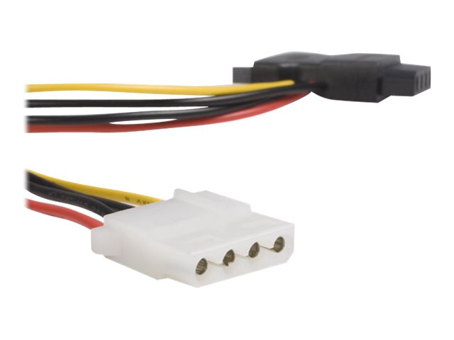 StarTech.com SATA auf LP4 Stromadapter mit 2 zusätzlichen LP4 - Netzteil - interne Stromversorgung, 4-polig (W)