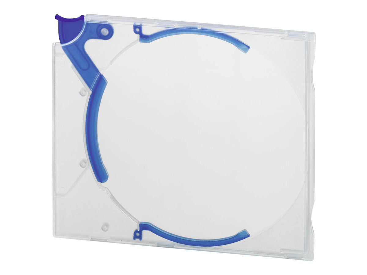 Durable QUICKFLIP Standard - Flaches Jewel-Case für CD/DVD-Aufbewahrung - Kapazität: 1 CD/DVD - Blau (Packung mit 10)