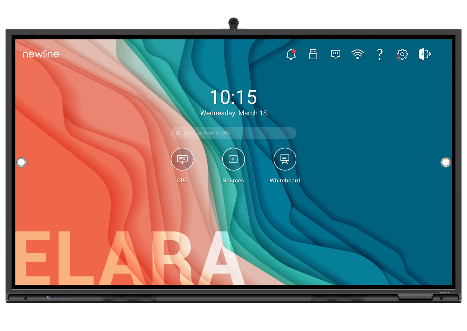 NewLine 75" 4K Multitouch Display Android 11 ELARA