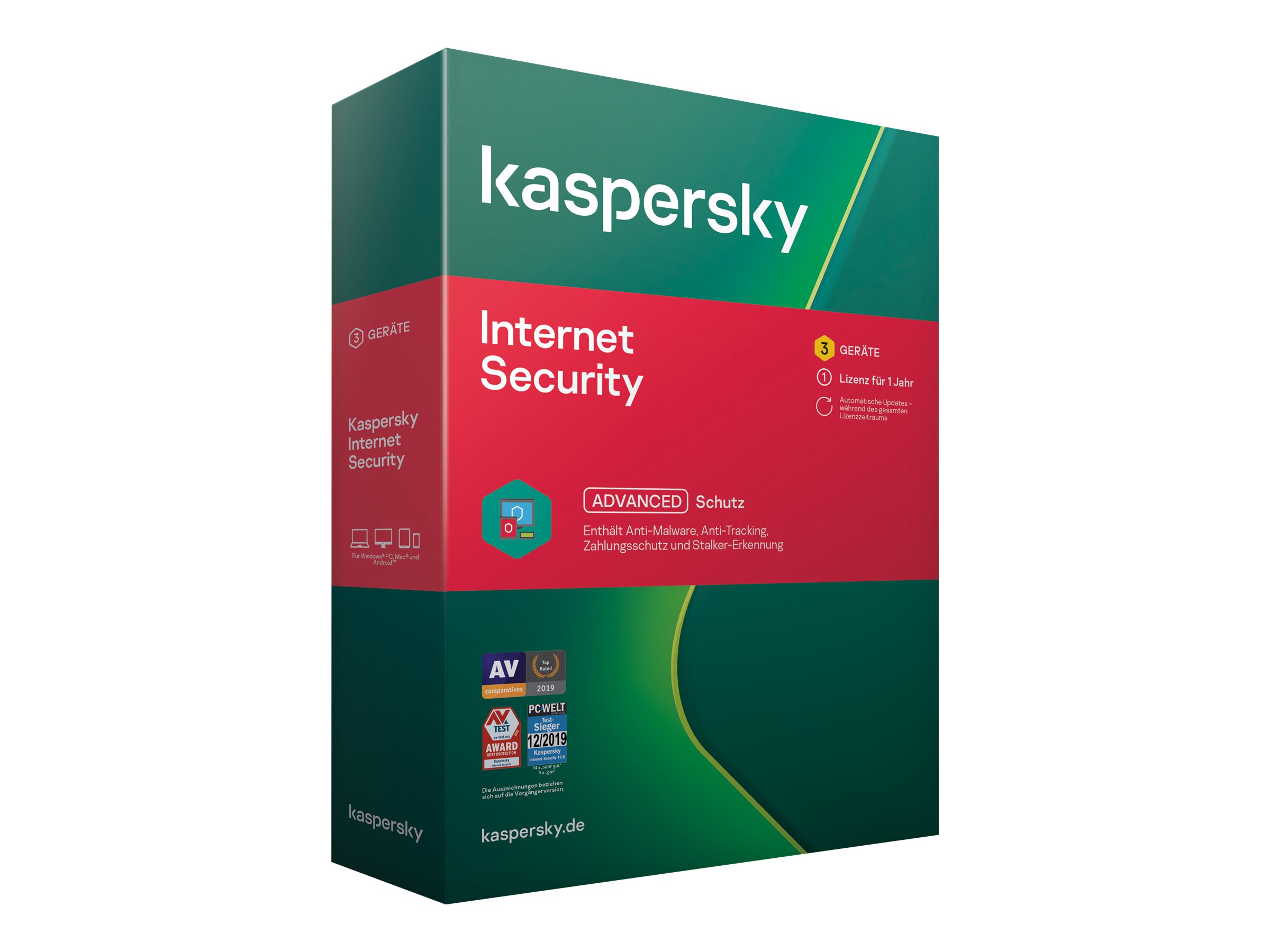 Kaspersky Internet Security 2020 - Box-Pack (1 Jahr)
