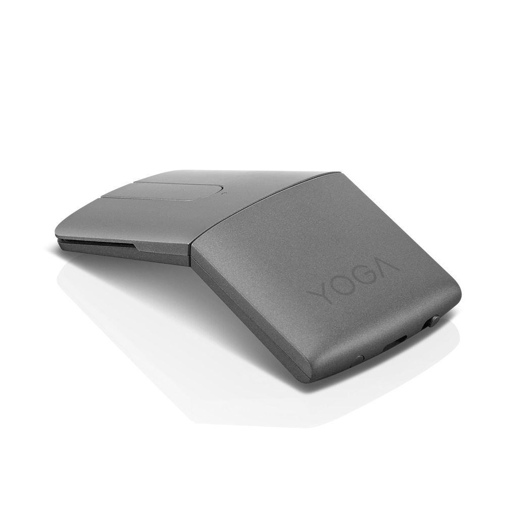 Lenovo Yoga Mouse with Laser Presenter - Maus/Fernbedienung - optisch - 4 Tasten - kabellos - 2.4 GHz, Bluetooth 5.0 - kabelloser Empfänger (USB)