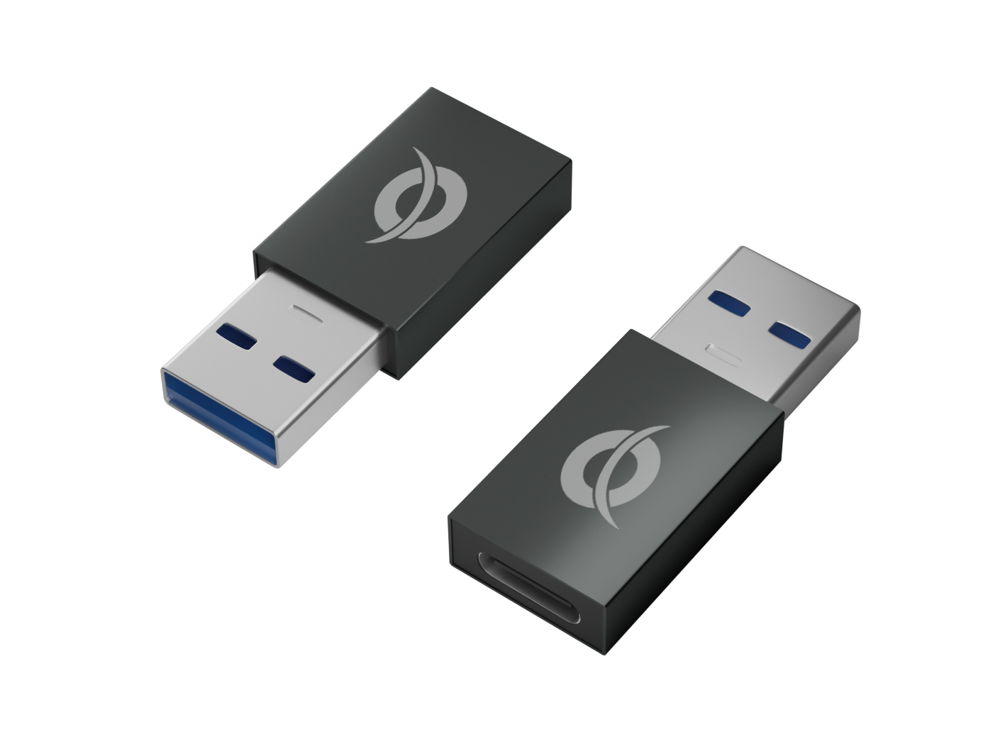 Conceptronic Adapter USB-C -> USB-A 3.0.2 Stück grau - Adapter