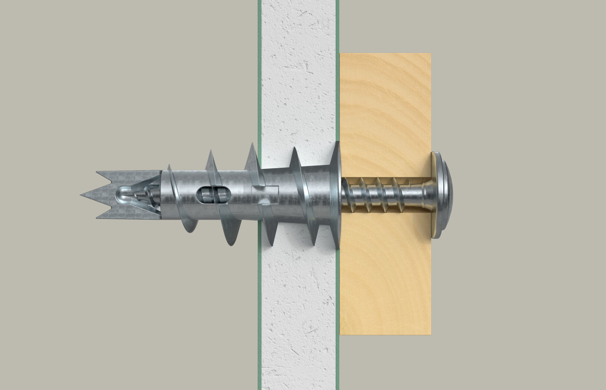 fischer 024556 - Schraube - Stahl - Gipskarton - Edelstahl - 3,1 cm - 100 Stück(e)