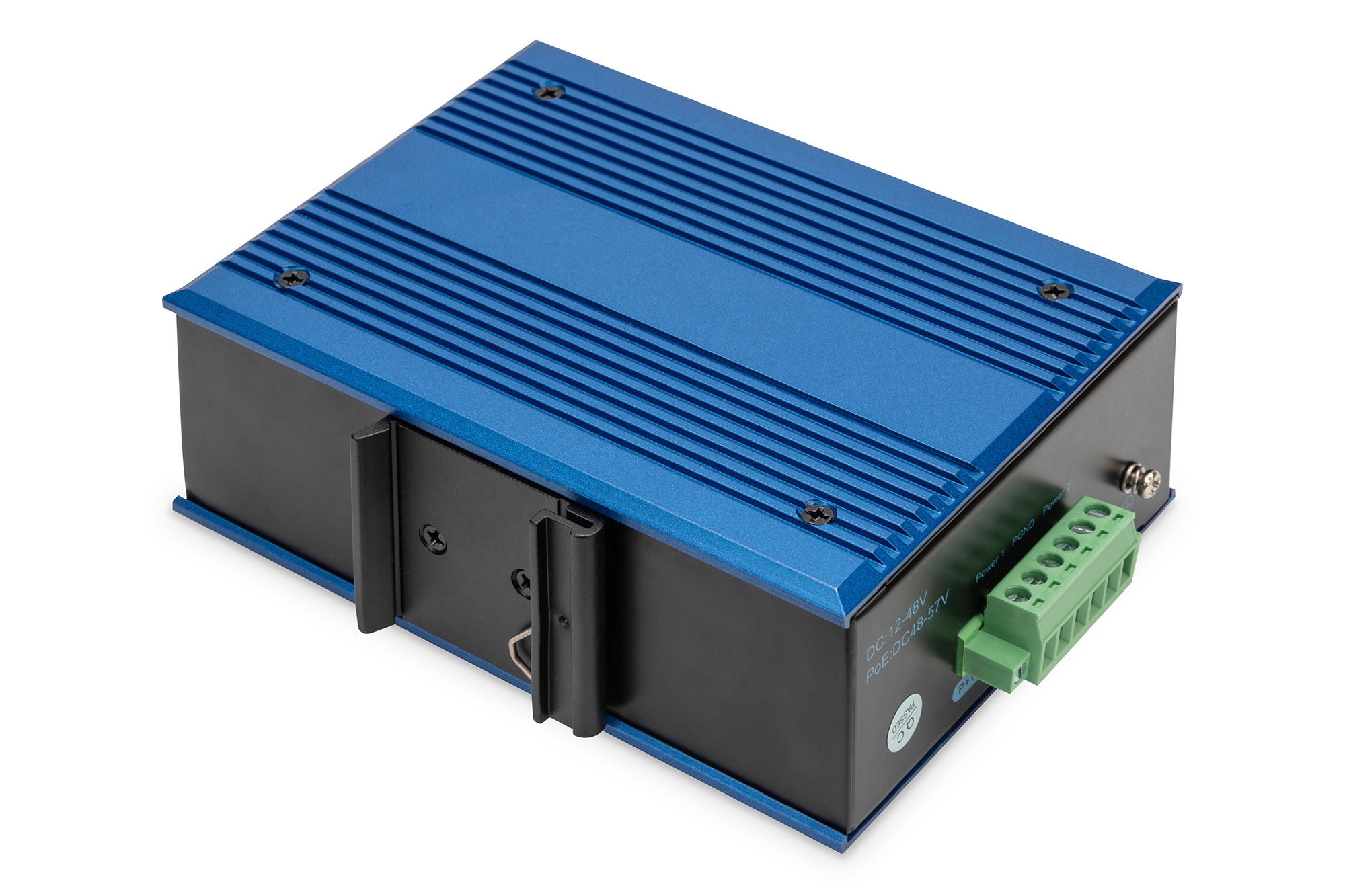 DIGITUS 8 Port Gigabit Ethernet Netzwerk Switch, Industrial, Unmanaged, 1 SFP Uplink