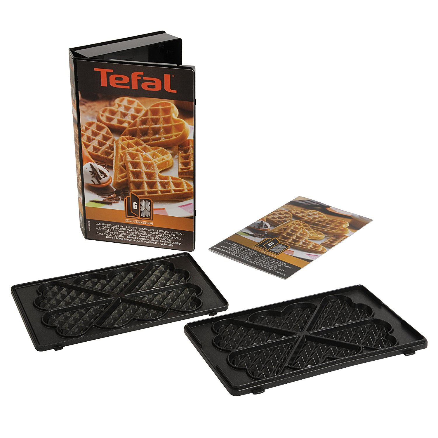 TEFAL XA8006 - Plattenset für Waffeln - für Sandwich-Maker/Waffeleisen