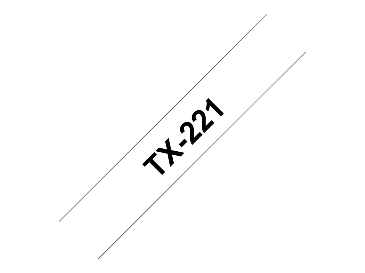 Brother Schwarz, weiß - Rolle (0,9 cm x 15,2 m) 1 Kassette(n) laminiertes Band