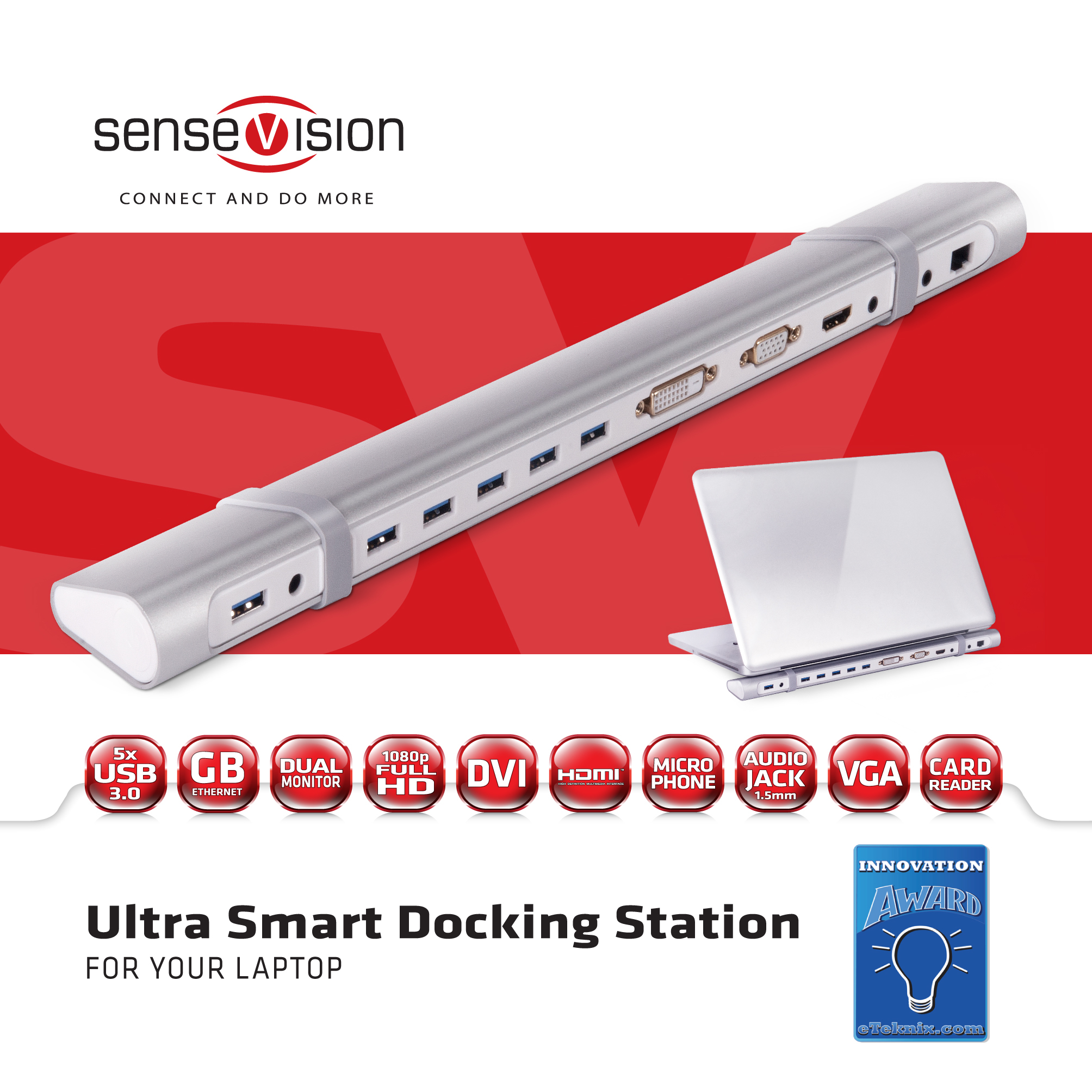 Club 3D SenseVision USB 3.0 Ultra Smart - Dockingstation