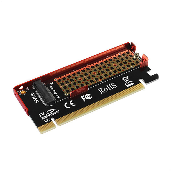 AXAGON PCEM2-S - PCIe - M.2 - Niedriges Profil - PCIe 3.0 - Schwarz - Rot - PC