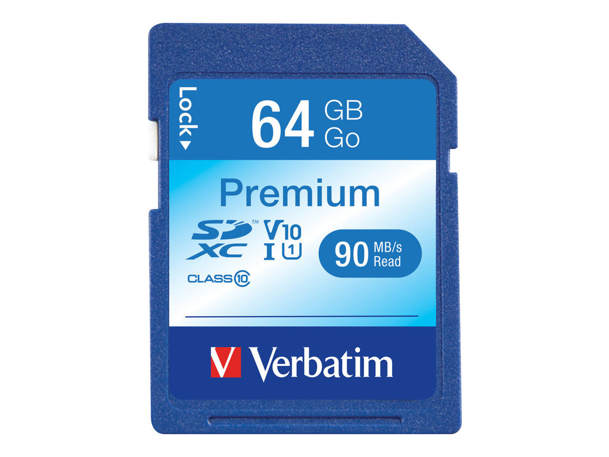 Verbatim Premium - Flash-Speicherkarte - 64 GB