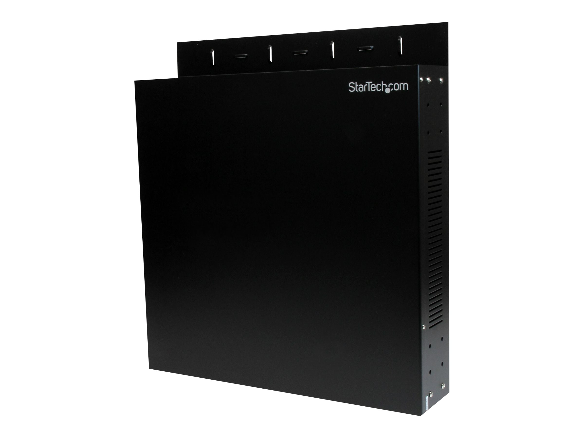 StarTech.com 2 HE 19 Zoll Stahl Server Rack zur horizontalen Wandmontage - Schrank - geeignet für Wandmontage - Schwarz - 2U - 48.3 cm (19")