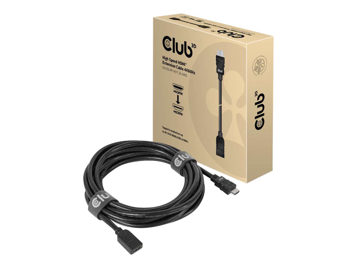 Club 3D HDMI-Verlängerungskabel - HDMI männlich zu HDMI weiblich