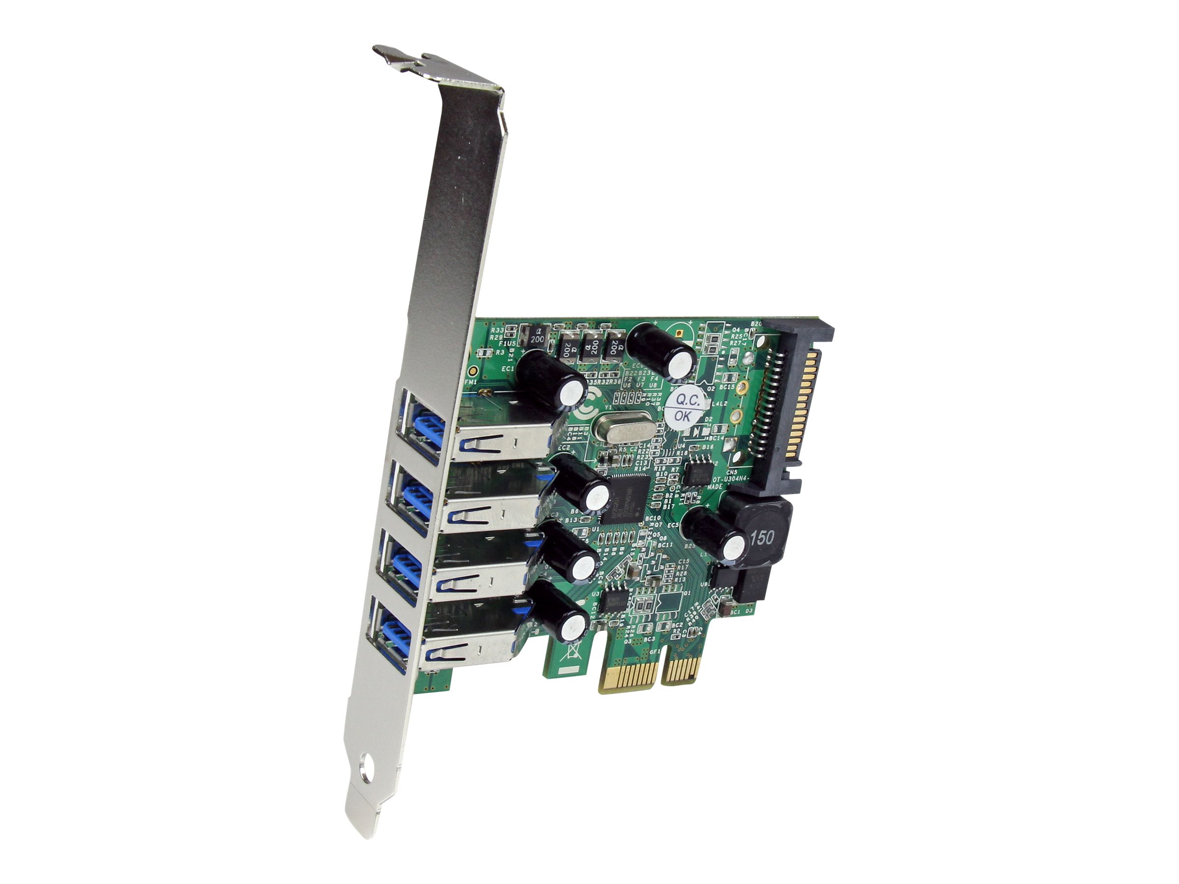 StarTech.com 4 Port PCI Express USB 3.0 SuperSpeed Schnittstellenkarte mit UASP