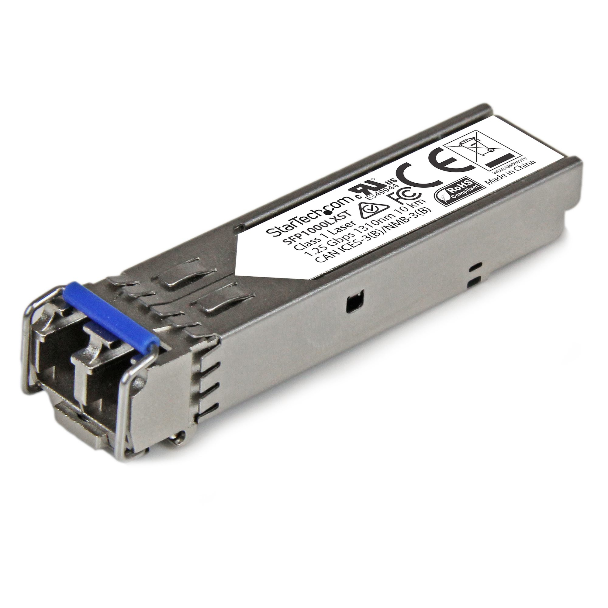StarTech.com 1000BASE-LX - Gigabit Transceiver - LC Fiber - MSA Compliant - 10 km - Gigabit SFP Modul - Single Mode SFP - SFP (Mini-GBIC)-