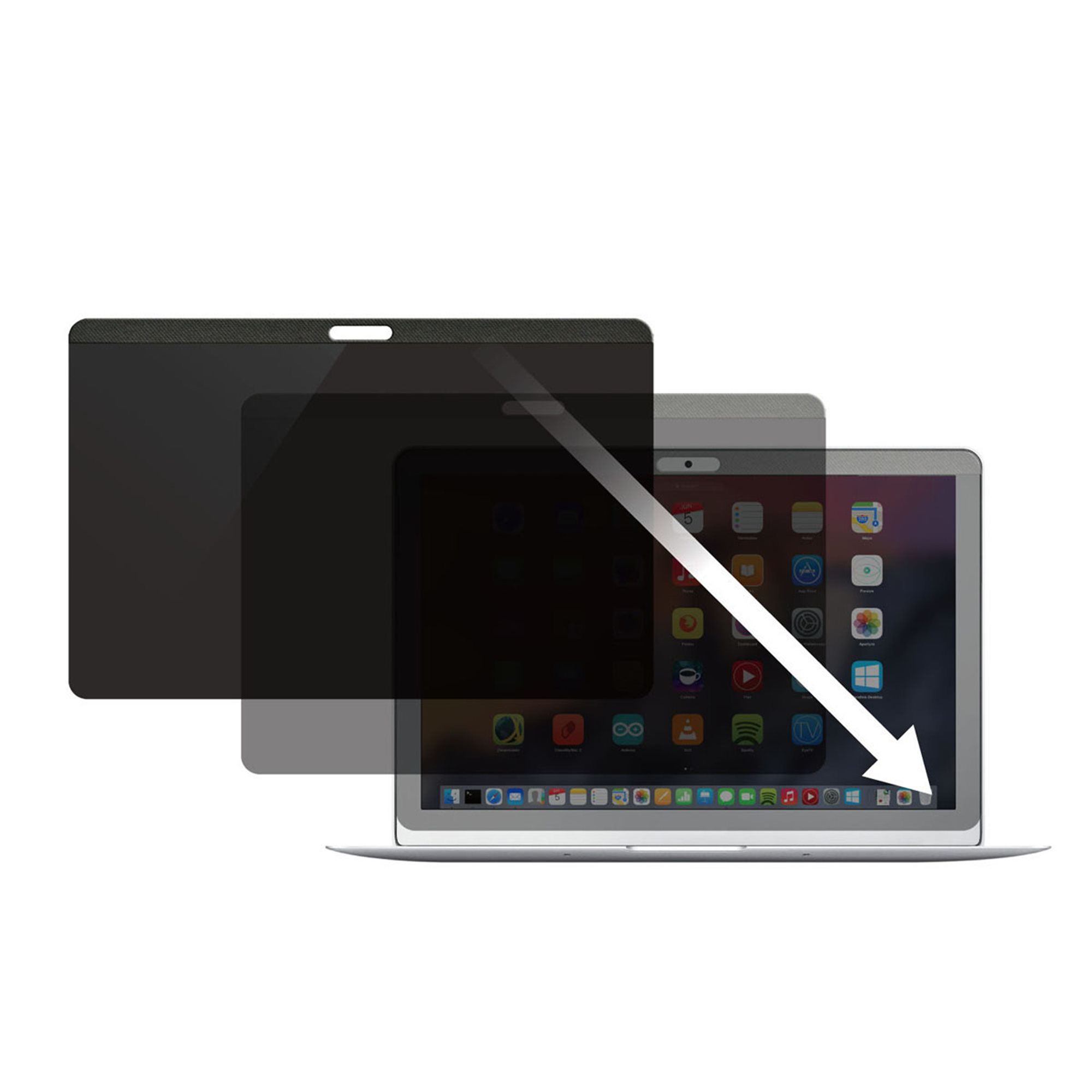 StarTech.com Laptop Sichtschutz für 15 Zoll MacBook Pro & Air - Magnetisch, Abnehmbarer Bildschirm Blickschutz - Blaulicht reduzierende Schutzfolie 16:10 - Matt/Glänzend - +/-30 Grad (PRIVSCNMAC15)