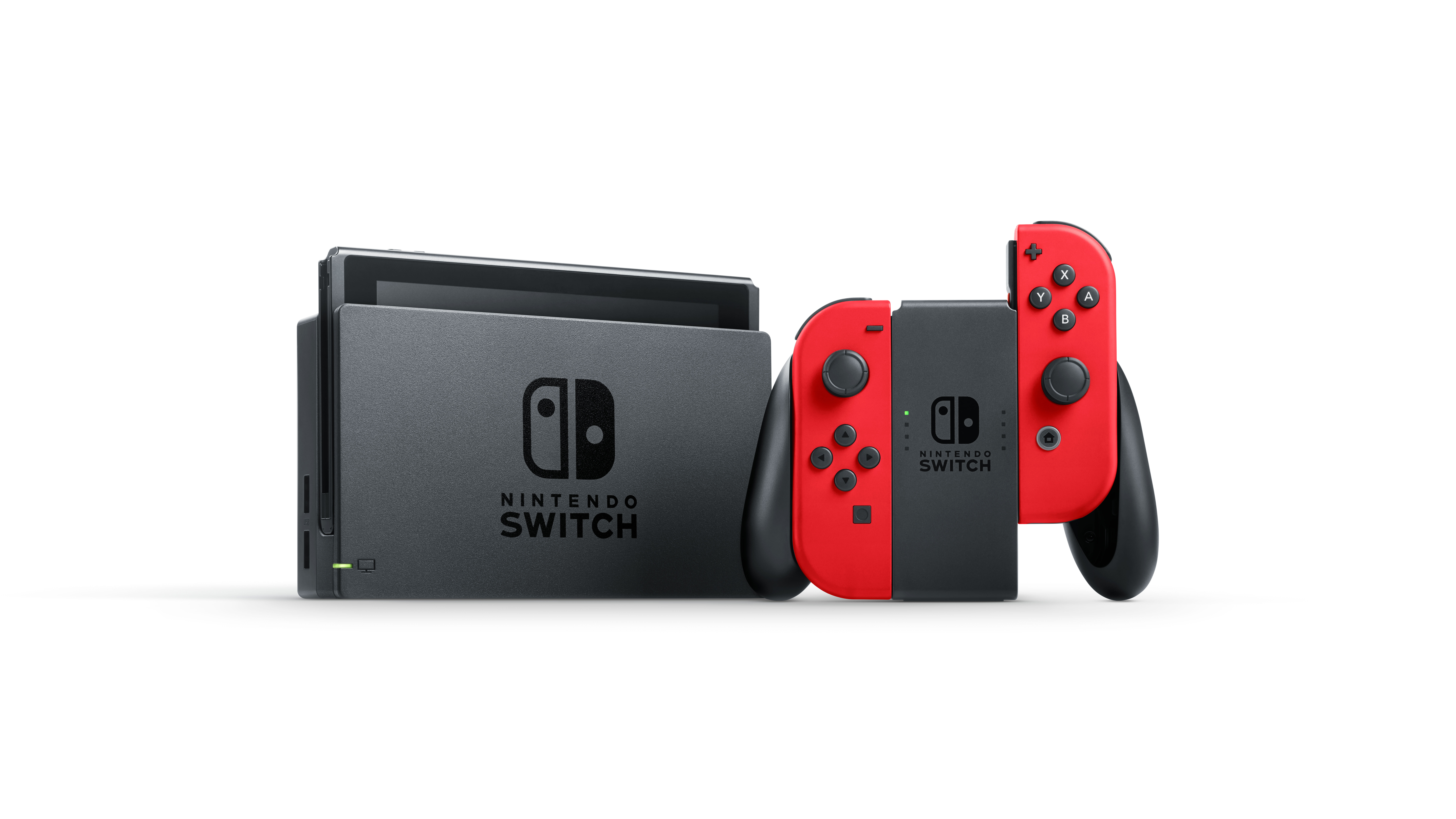 Nintendo Switch + Super Mario Odyssey - Nintendo Switch - 768 MHz - 4000 MB - Grau - Rot - Analog / Digital - D-Pad