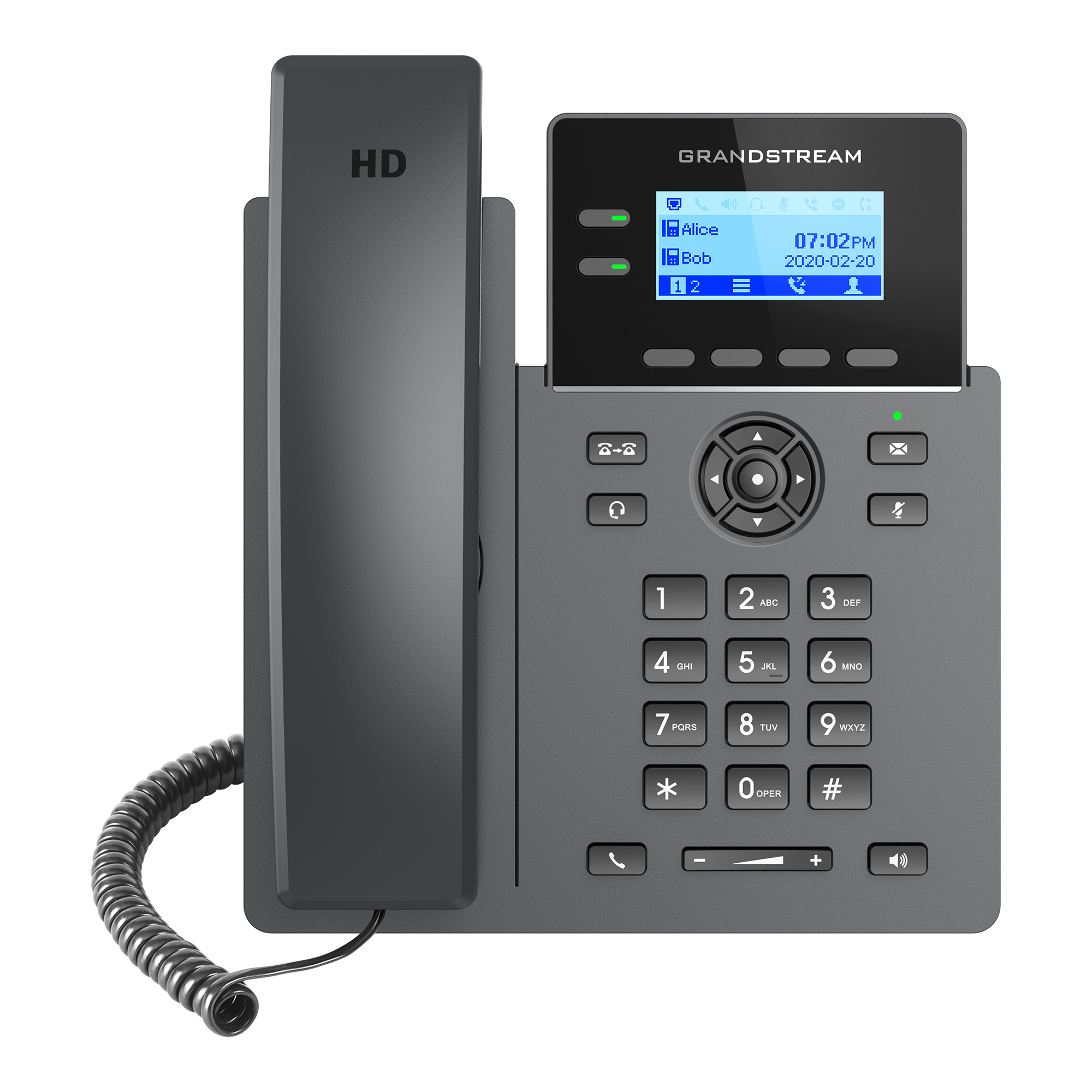 Grandstream GRP2602P - VoIP-Telefon - fünfwegig Anruffunktion