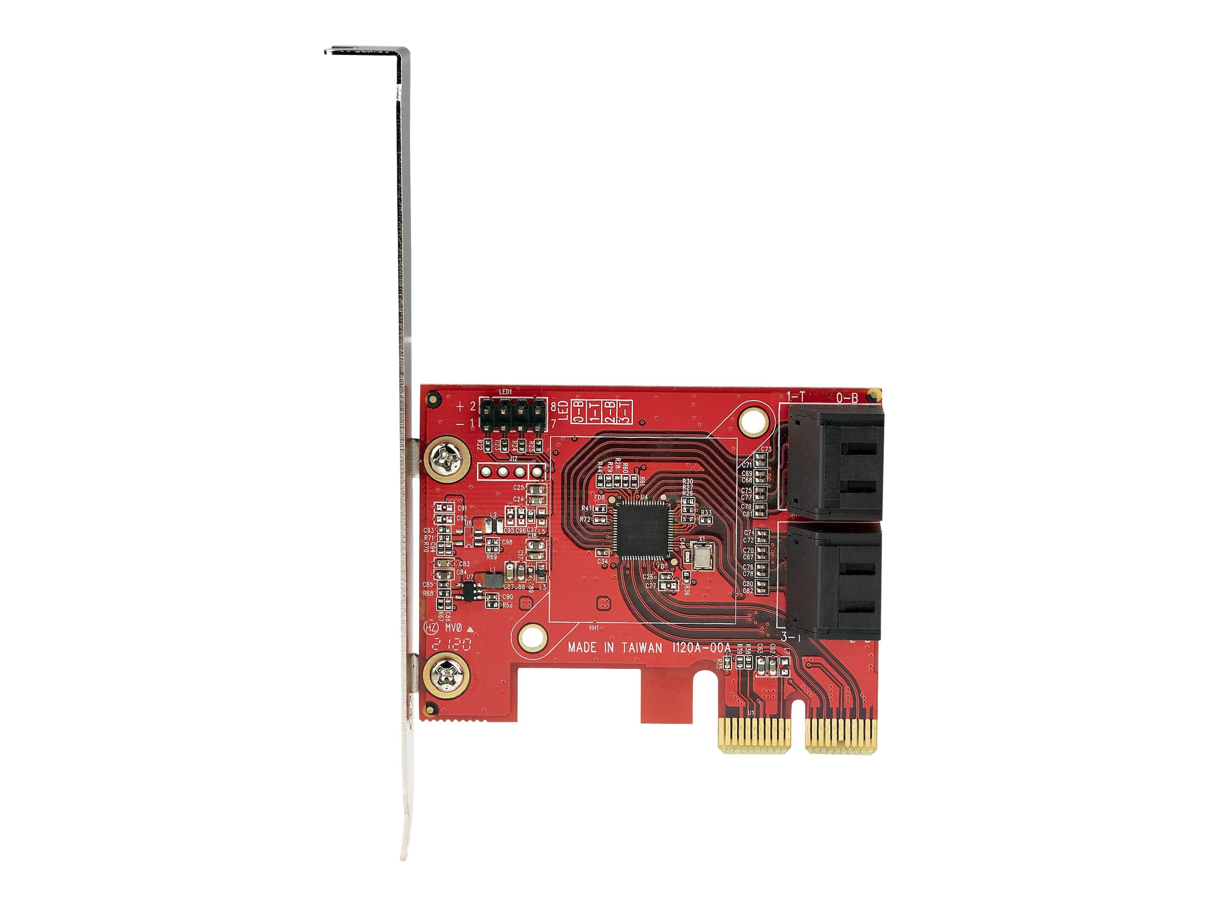 StarTech.com PCIe SATA Controller Karte - 4 Port SATA 3 Erweiterungskarte/Kontroller - 6Gbit/s - Full/Low-Profile Blende - PCI Express Festplatten/SSD kontroller/Adapter (4P6G-PCIE-SATA-CARD)