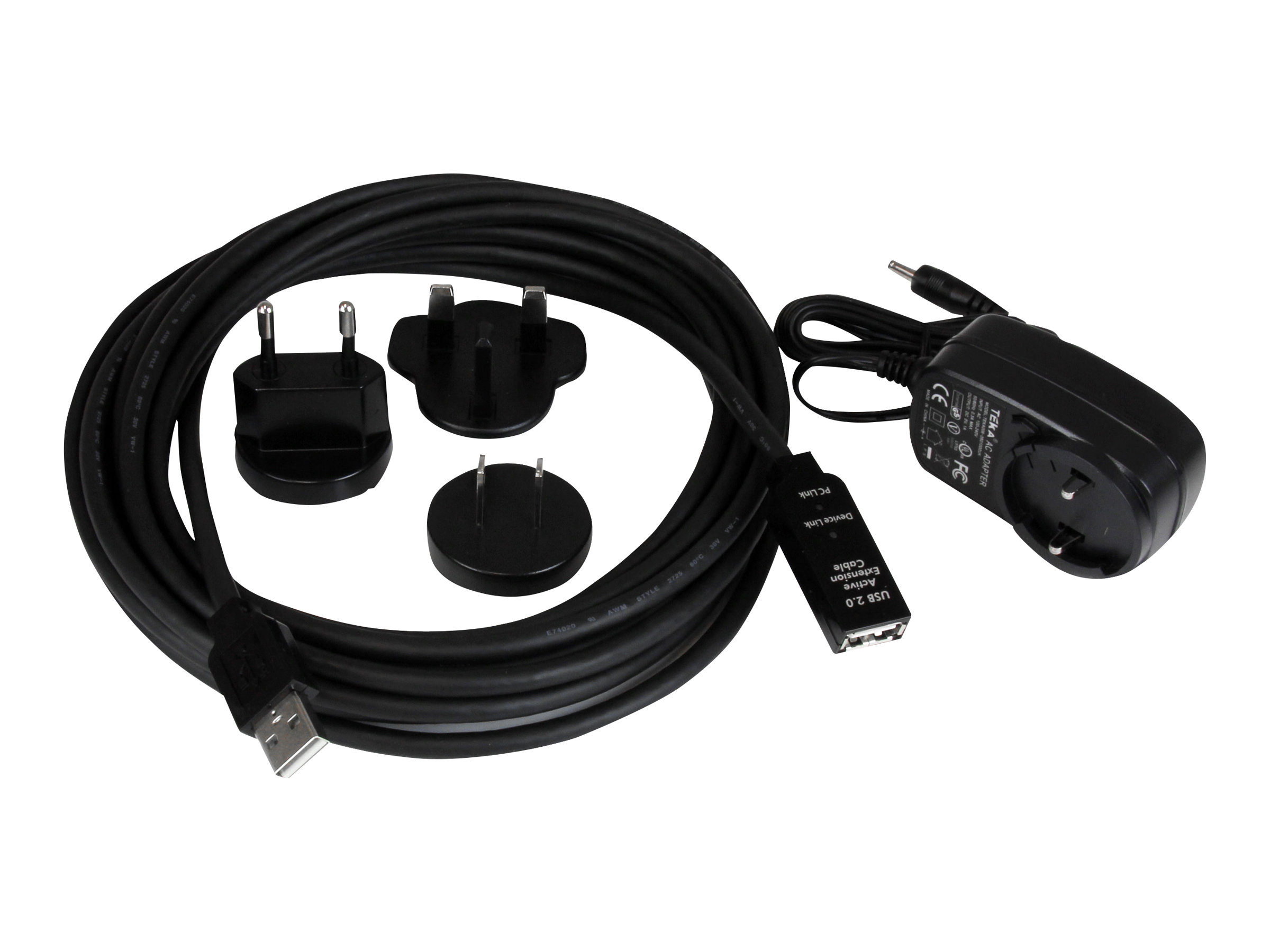 StarTech.com 5m aktives USB 2.0 Verlängerungskabel - St/Bu - USB Verlängerung / Repeater Kabel - USB-Verlängerungskabel - USB (W)