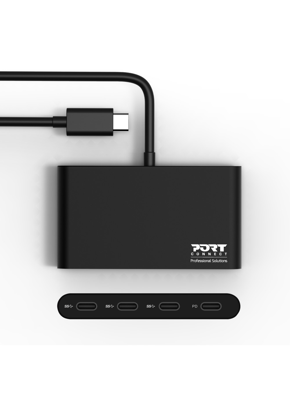 PORT Designs PORT Connect - Hub - 3 x USB-C + 1 x USB-C (Spannungsversorgung)
