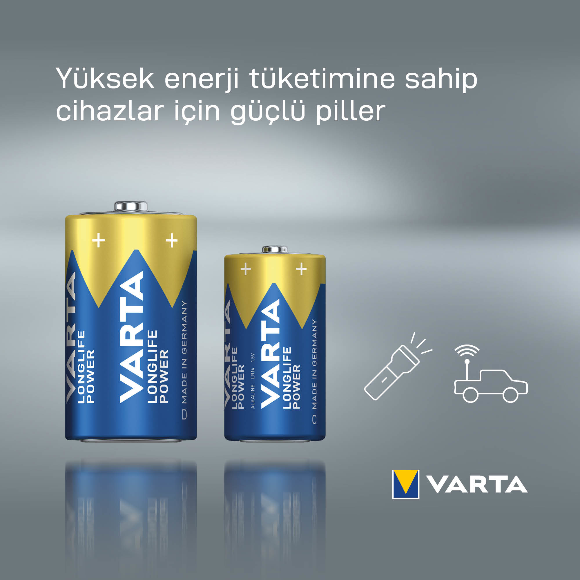 Varta High Energy - Batterie 2 x C - Alkalisch