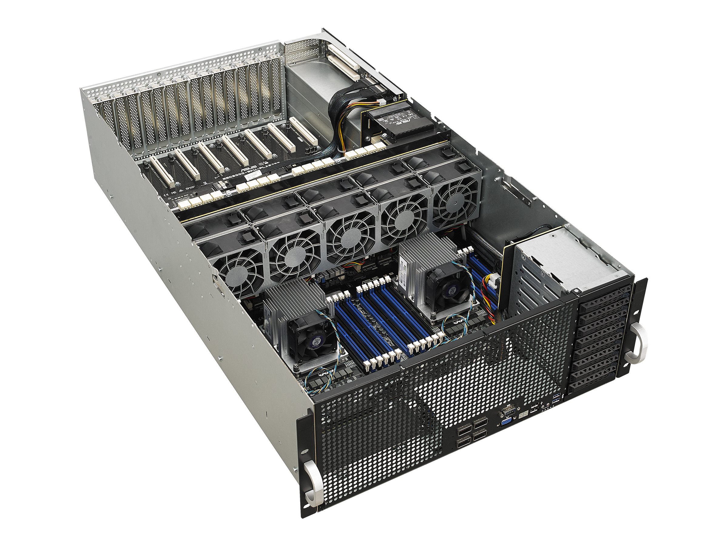 ASUS ESC8000 G4/10G - Server - Rack-Montage - 4U - zweiweg - keine CPU - RAM 0 GB - SATA/PCI Express - Hot-Swap 6.4 cm (2.5")