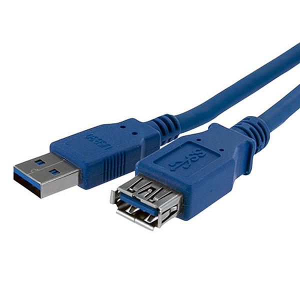 StarTech.com 1 m SuperSpeed USB 3.0 Verlängerungskabel - USB 3 Typ-A Kabel Verlängerung - Stecker/ Buchse - Blau - USB-Verlängerungskabel - USB Typ A (M)